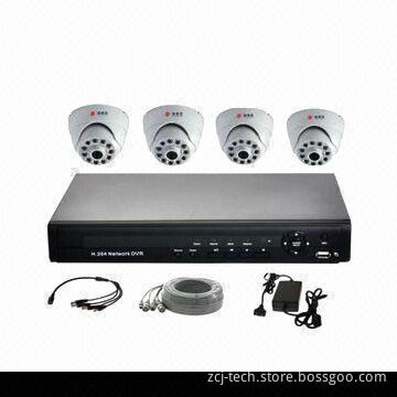 4-Channel CCTV Kit with All Necessary Accessories Including HDD (ZCJ-D2004W-11AC1P103614)